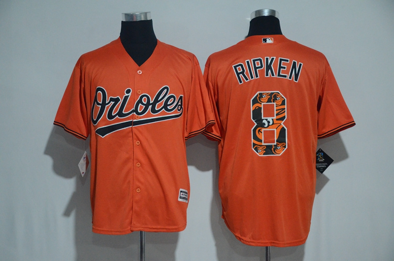 2017 MLB Baltimore Orioles #8 Ripken Orange Fashion Edition Jerseys->new england patriots->NFL Jersey